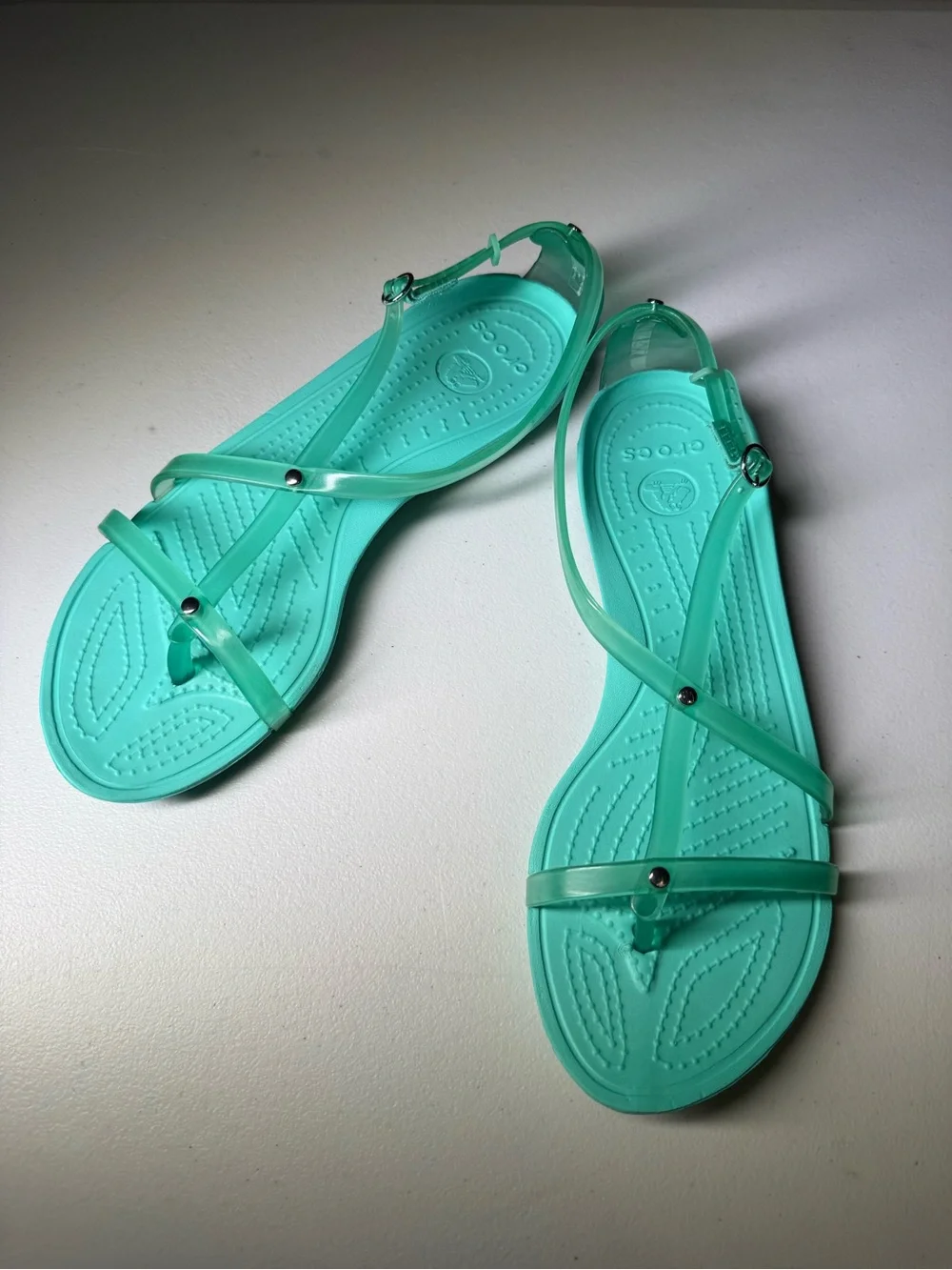 CROCS Women's Really Sexi Flip Sandals in “Island Green
